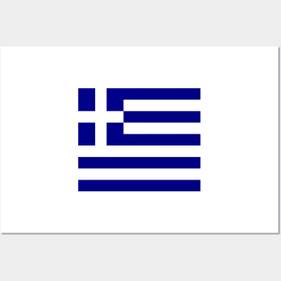 Greece flag Posters and Art